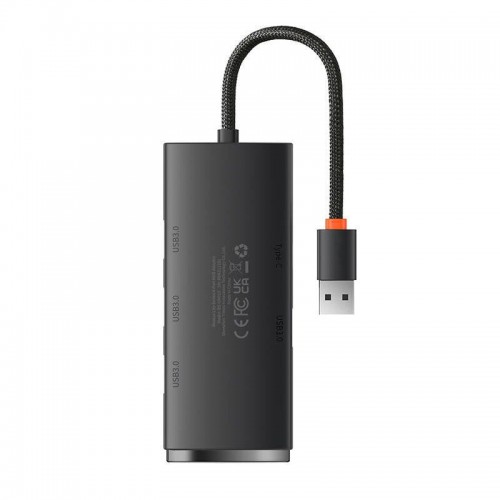 Šakotuvas BASEUS WKQX030001 (USB-A, 4 prievadai, USB3.0, 25cm)