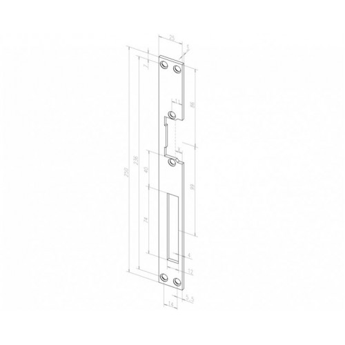 El. sklendės juosta EFF EFF - ASSA ABLOY 02140